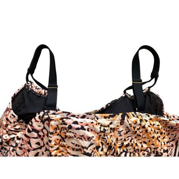 Swimsuits For All Womans One Piece Colorful Animal Print Swimwear Plus Size 20 - Picture 4 of 7